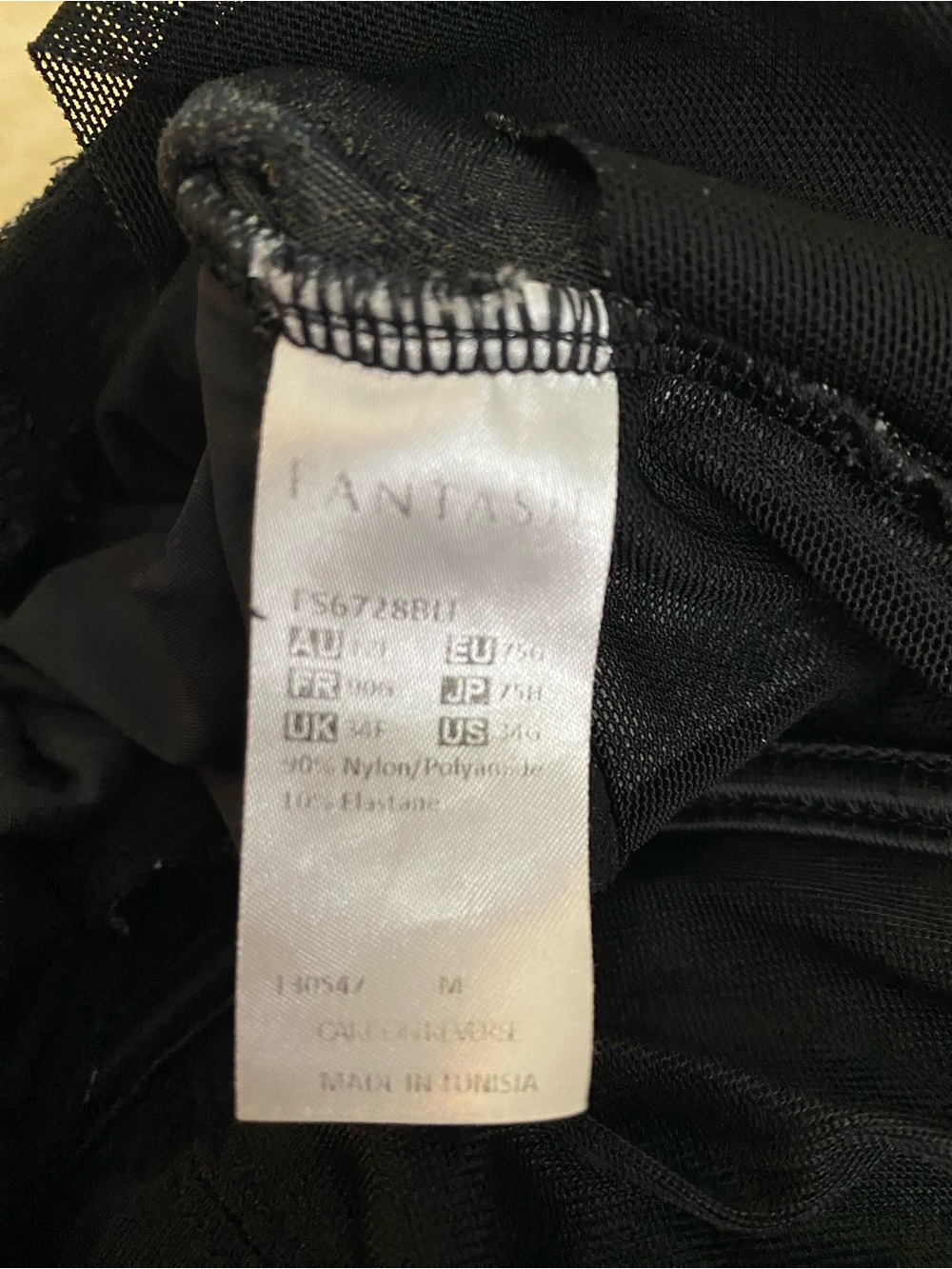 34G Swimsuit Fantasie Black and White Polka Dot One-Piece with Underwire - Picture 4 of 7